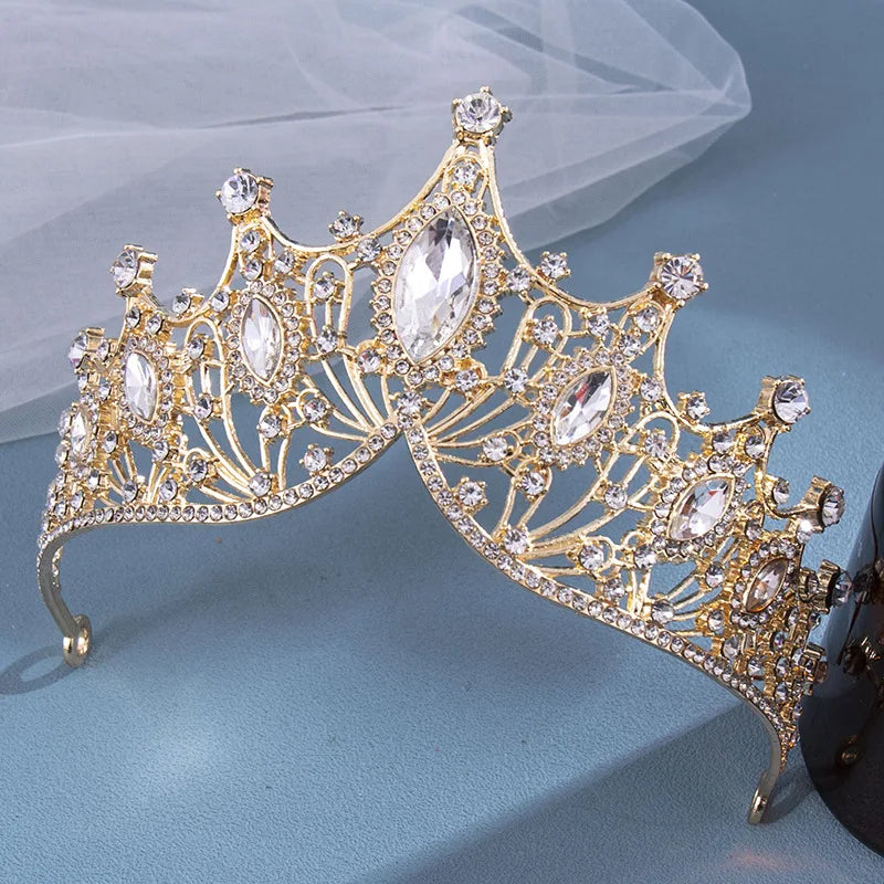 Party Princess Tiara Crystal Crown Hair Jewelry  Accessories