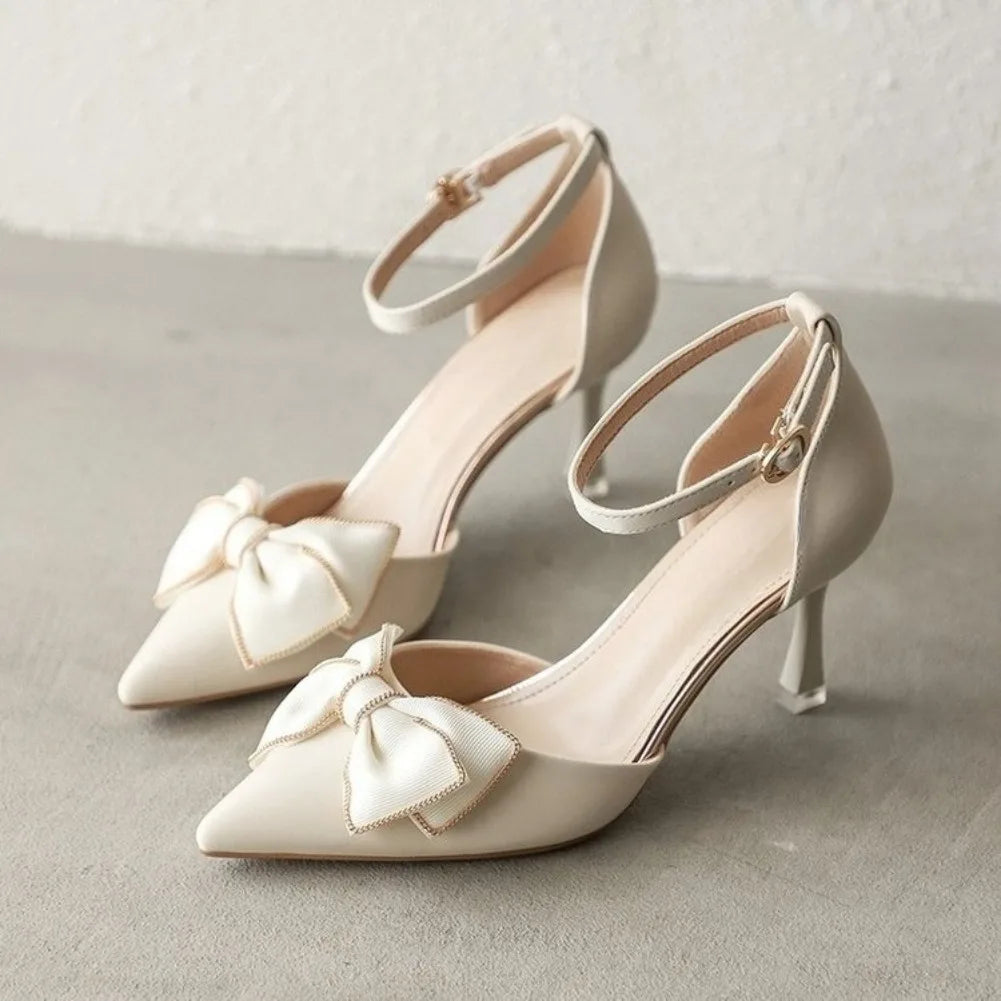 Bridal Shoes Pointed Toe Elegant Dress Wedding Bridal Party Shoes, step into elegance with these stunning pointed-toe stilettos, designed to elevate your bridal or formal occasion
