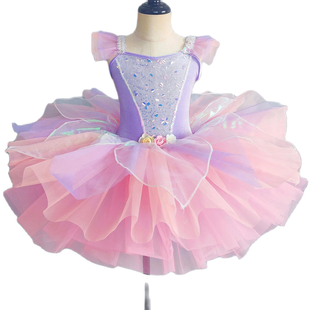 Kids Ballet Dress Dance Skirts Tutu Dance Princess Performance Costume