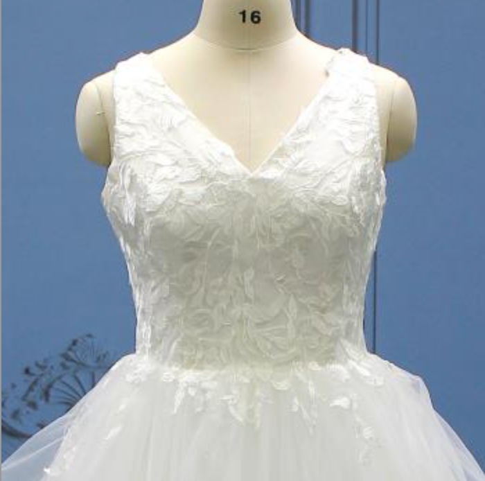 
                      
                        Plus Size Tulle Ruffle Bridal Gown
                      
                    