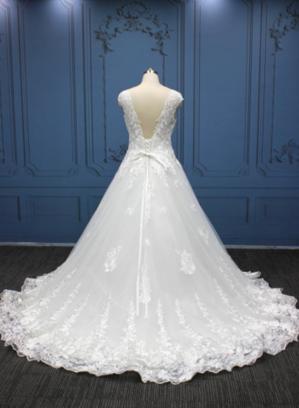 Plus Size Flower Bridal Gown