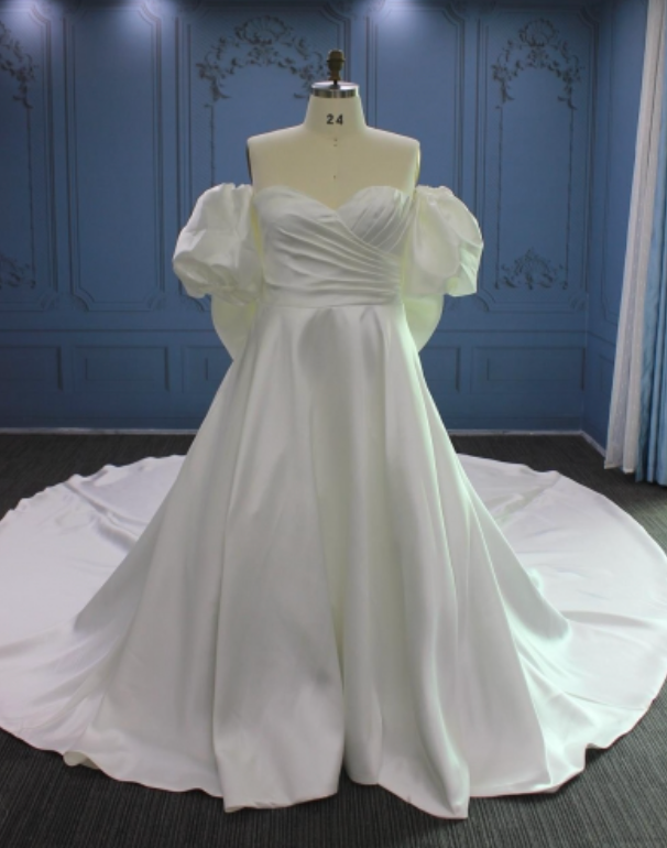 Plus Size Mikado Bridal Dress