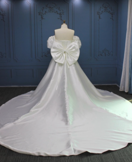 Plus Size Mikado Bridal Dress