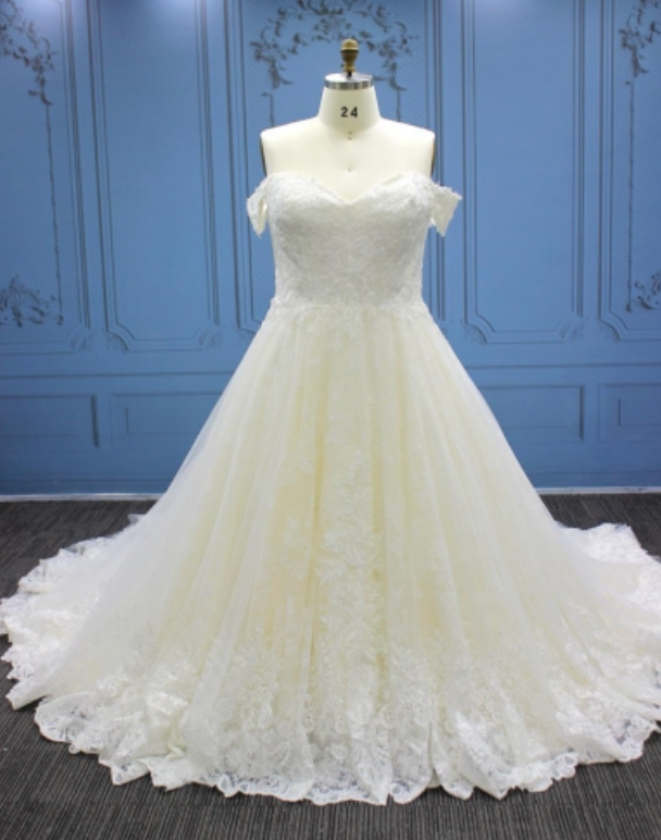 Luxury Plus Size Bridal Ball Gown