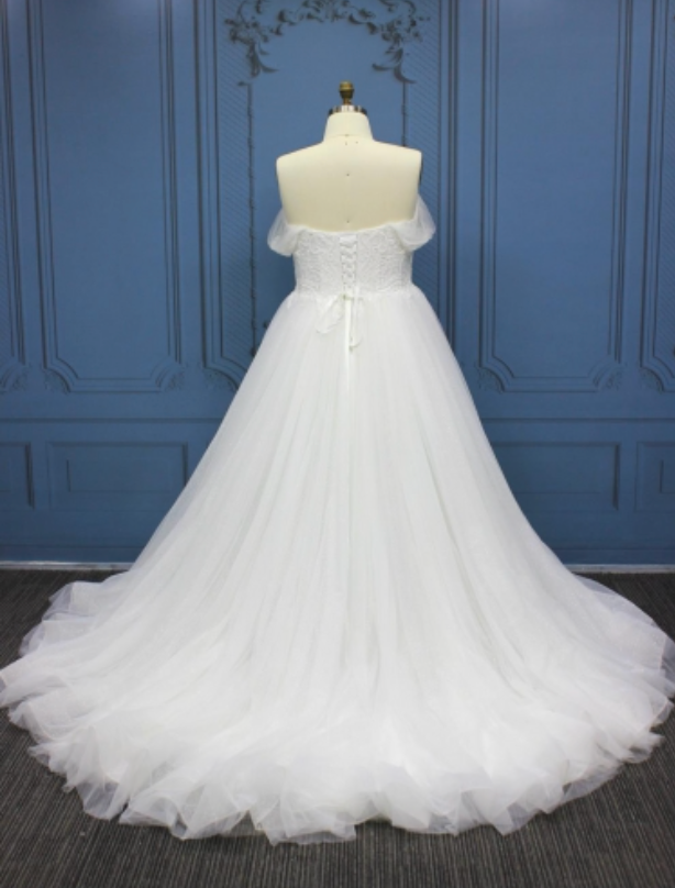 
                      
                        Luxury  Tulle Lace Plus Size Bridal Ball Gown
                      
                    