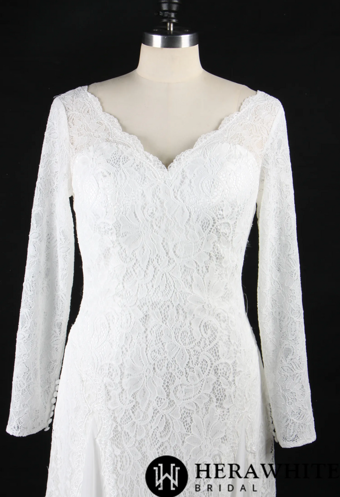 
                      
                        Elegant Illusion Long Sleeve Lace Wedding Dress
                      
                    