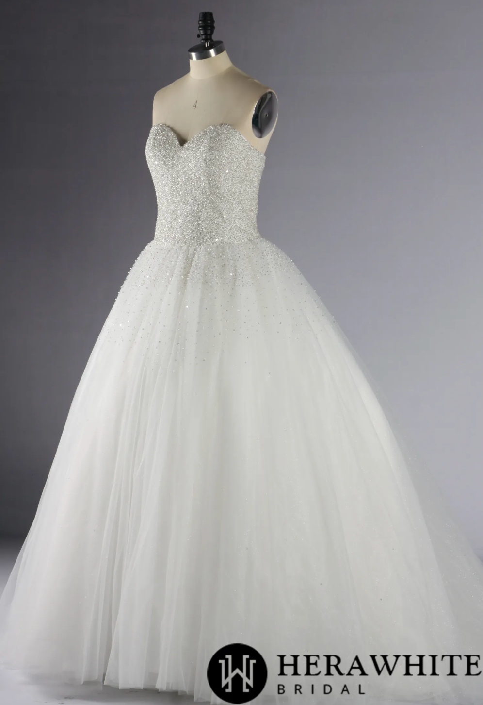 Load image into Gallery viewer, Sparkling Sweetheart Crystal Beaded Tulle Ball Gown
