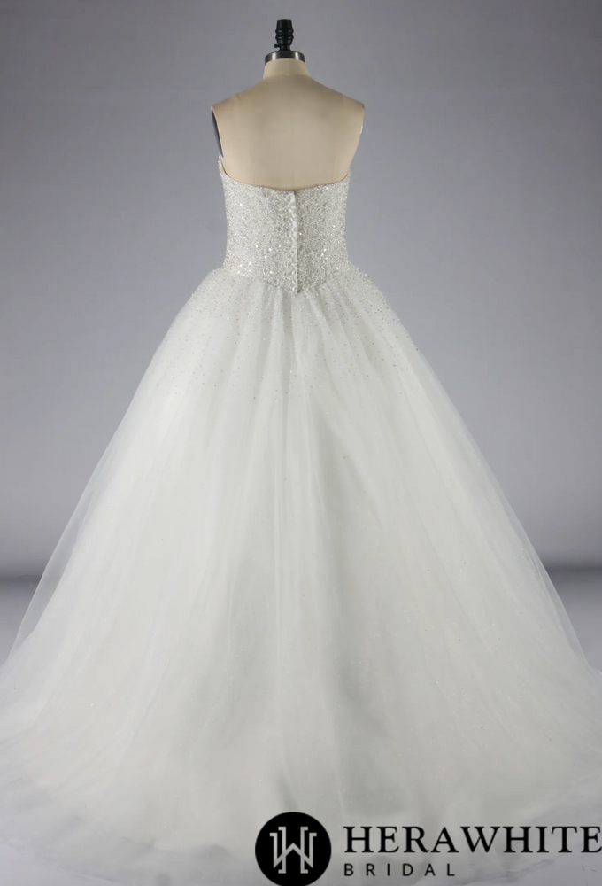 
                      
                        Sparkling Sweetheart Crystal Beaded Tulle Ball Gown
                      
                    