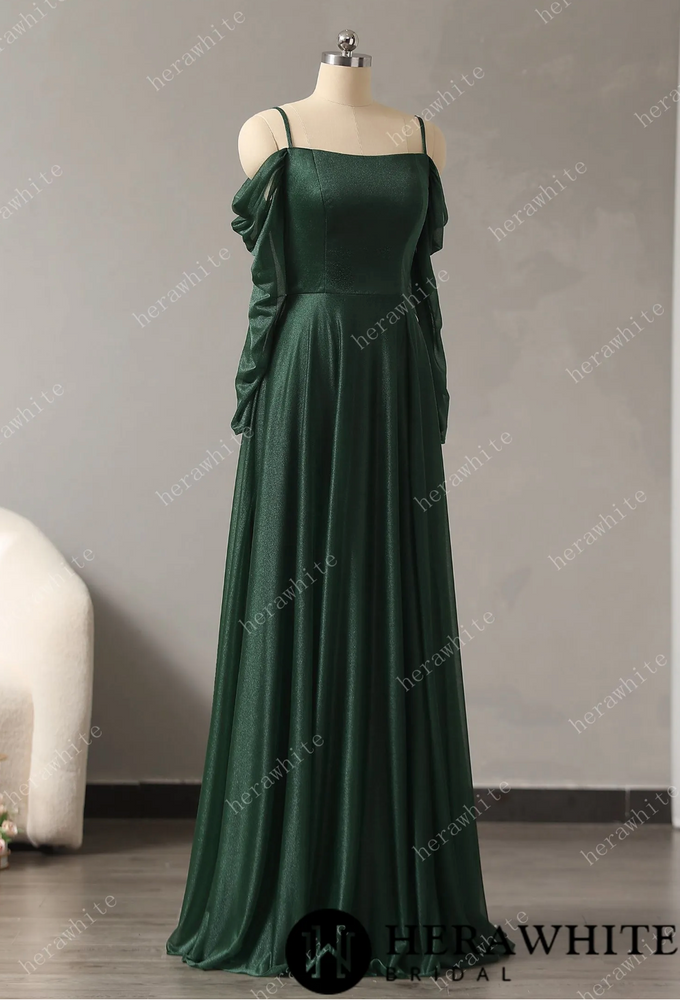 
                      
                        Classic Thin Shoulder Straps Soft Bridesmaid Dress
                      
                    