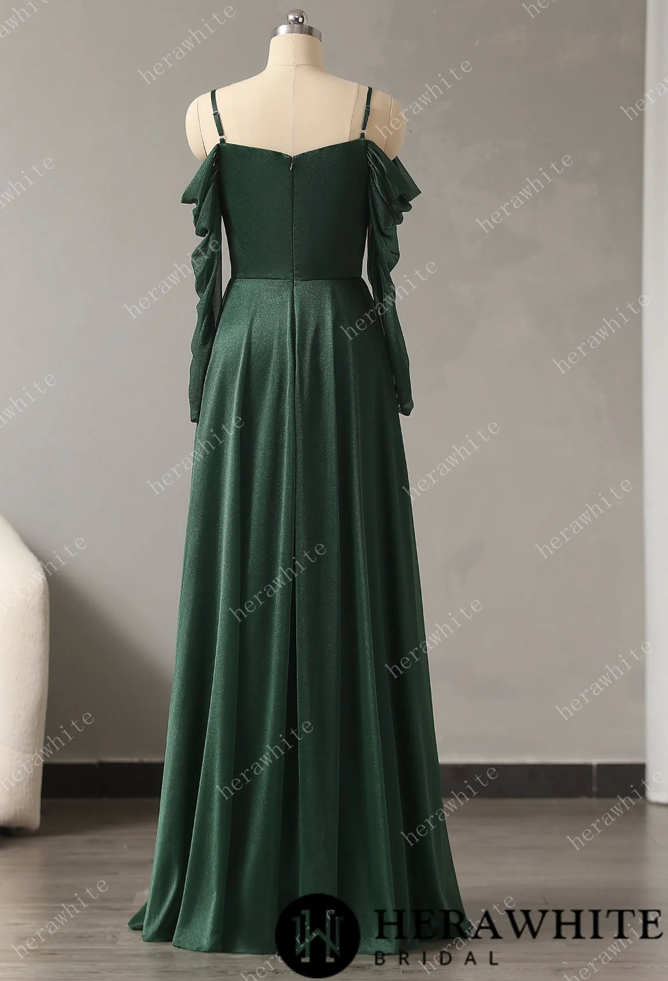 Classic Thin Shoulder Straps Soft Bridesmaid Dress