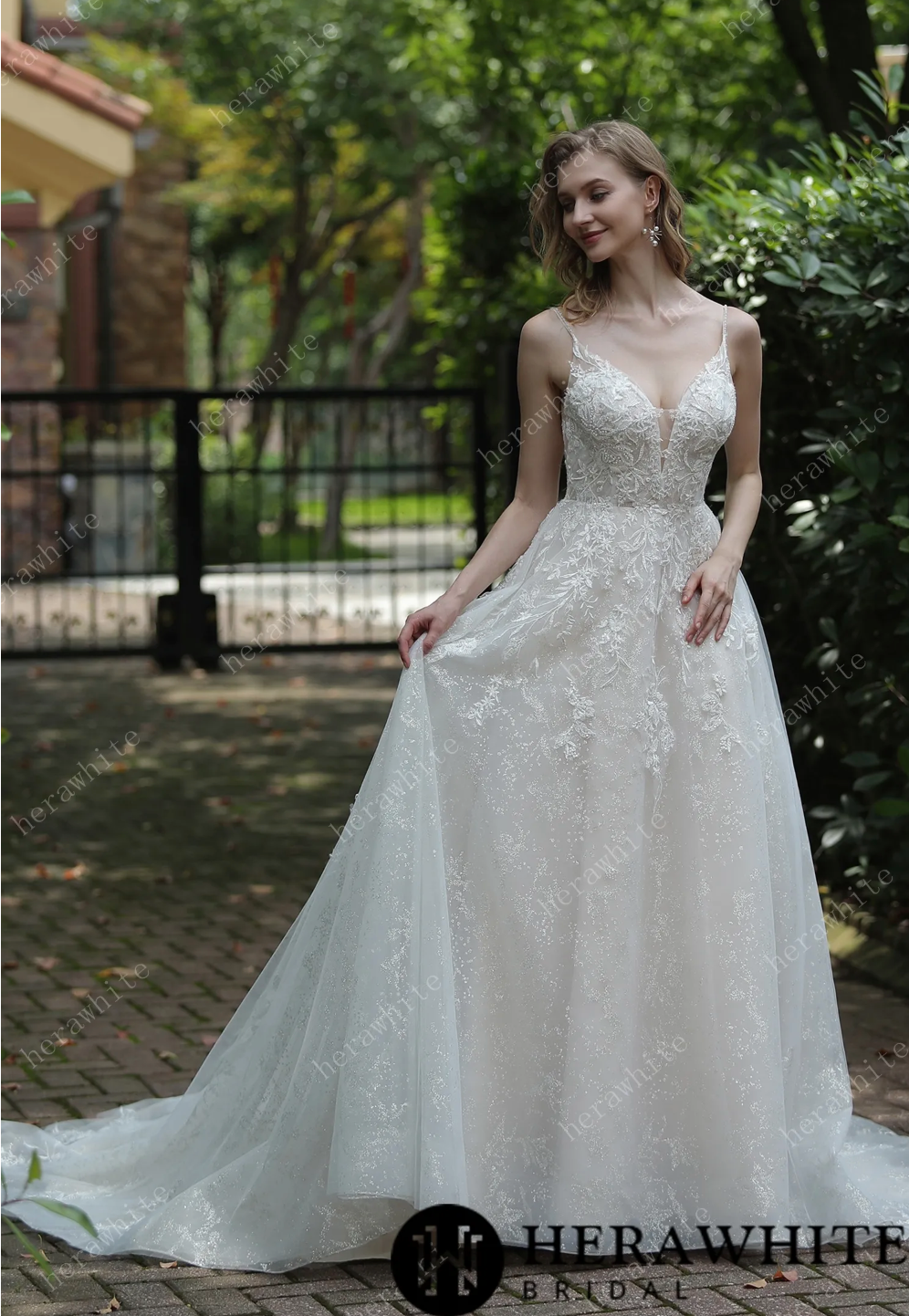 Sparkly beaded wedding 2024 dresses