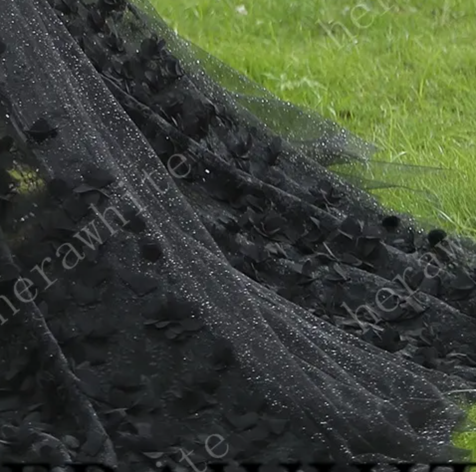 Stunning 3D Petal Lace Wedding Dress And Sparkle Tulle TulleLux