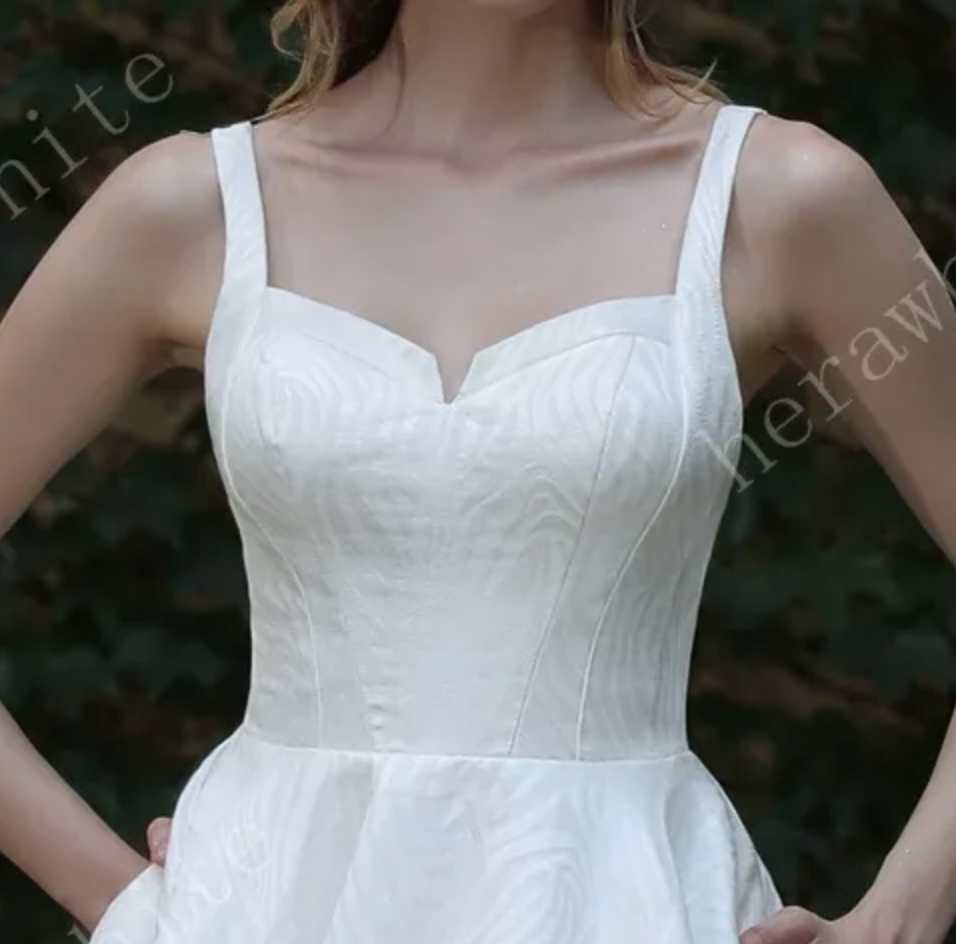 
                      
                        Minimalist Chic Modern Ballgown Wedding Dress With Shoulder Straps
                      
                    