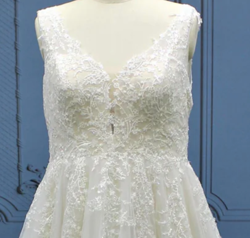 
                      
                        Timeless A Line Lace Plus Size Bridal Gown
                      
                    