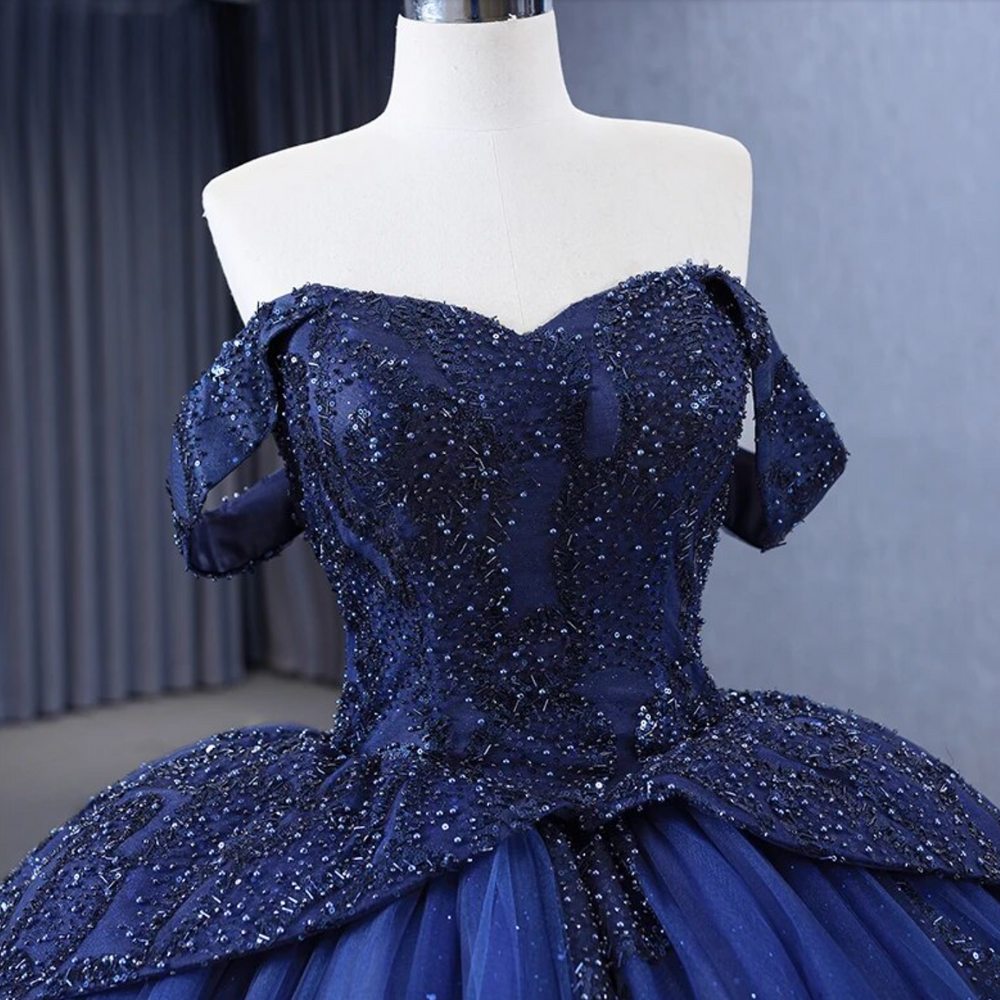 
                      
                        Blue Ball Gown Quinceañera Dress
                      
                    