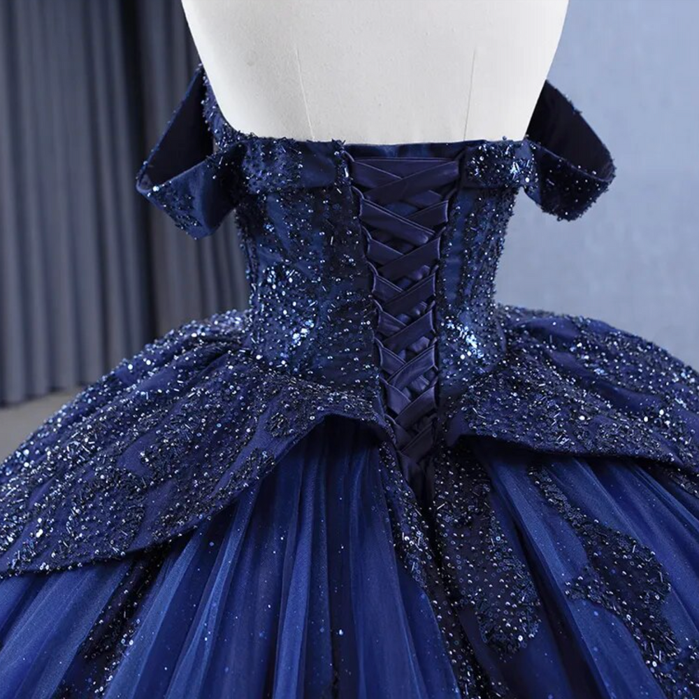 
                      
                        Blue Ball Gown Quinceañera Dress
                      
                    