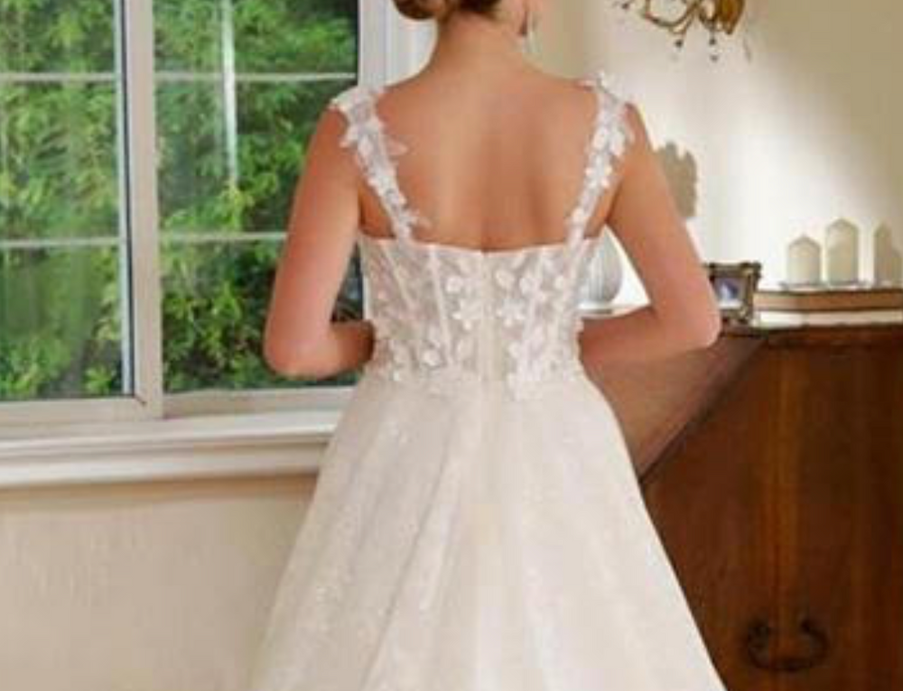 
                      
                        Corset Style Floral Lace A Line Wedding Dress
                      
                    