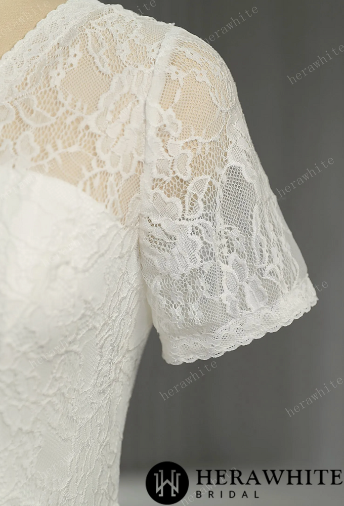 
                      
                        Classic Lace Short Wedding Dress
                      
                    