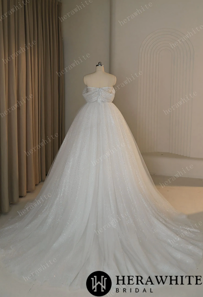 
                      
                        Shiny Crystal Off The Shoulder Ball Gown Wedding Dress
                      
                    