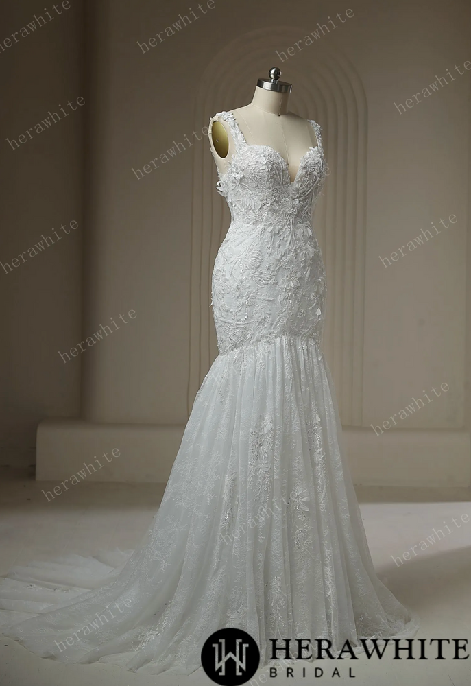 
                      
                        Luxury Lace Up Back Sweetheart Beaded Lace Wedding Dress
                      
                    