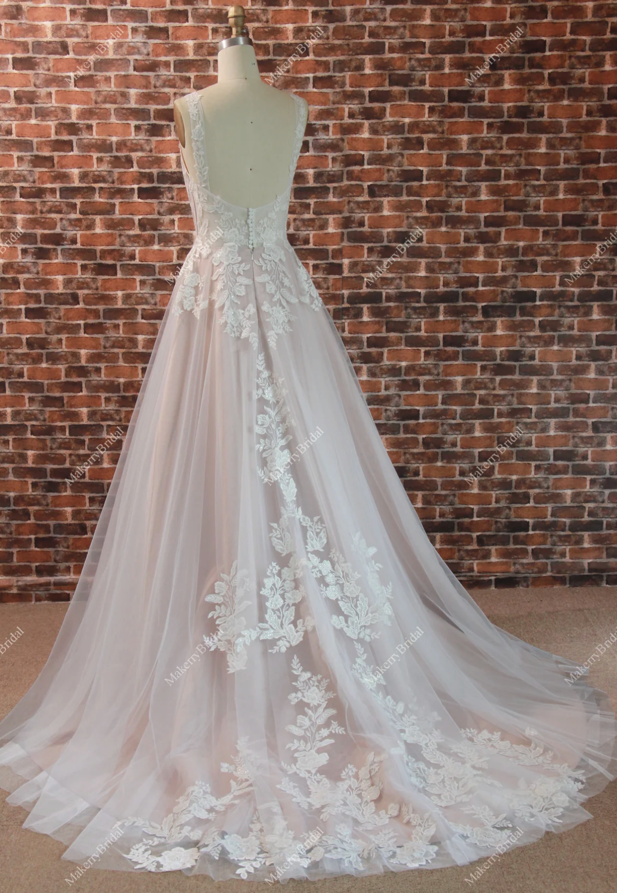 Breathtaking Light A-Line Style Scoop Neckline Bridal Gown