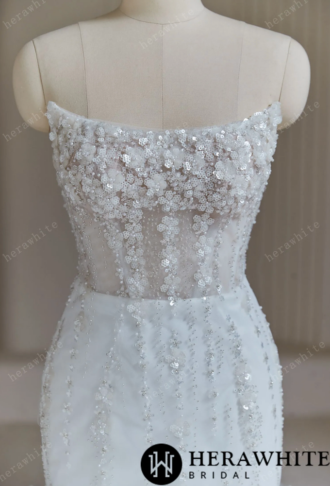 
                      
                        Beaded Wedding Dresses With Cascading Ruffles
                      
                    