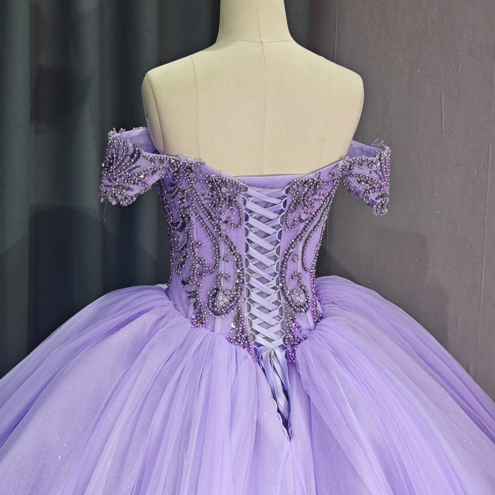 
                      
                        Sparkling Purple Sweetheart Quinceanera Dress
                      
                    