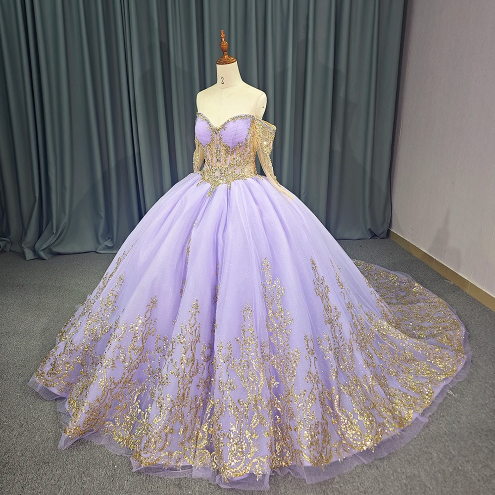 
                      
                        Shiny Scoop Quinceanera Ball Gown Lace-Up Dress Beading Floor-length Evening Gown
                      
                    