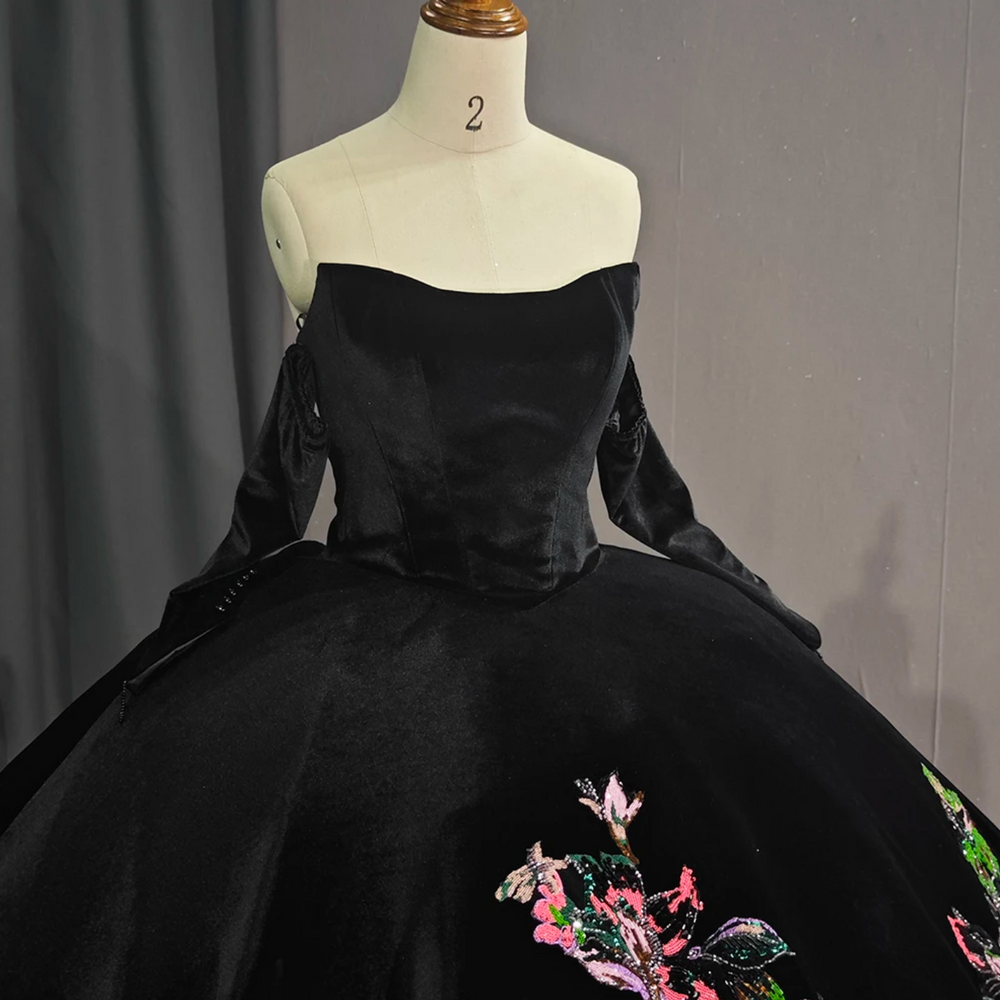 
                      
                        Black Off Shoulder Princess Quinceanera Dress
                      
                    