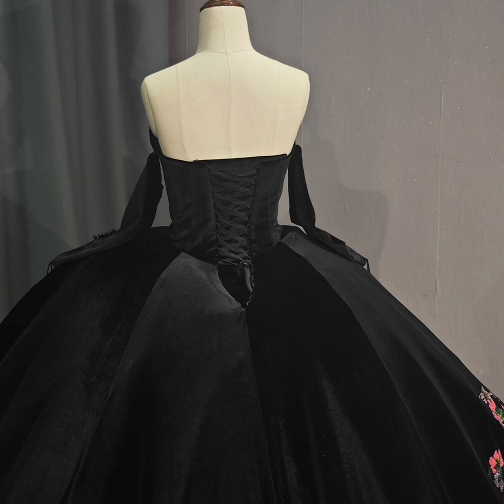 
                      
                        Black Off Shoulder Princess Quinceanera Dress
                      
                    