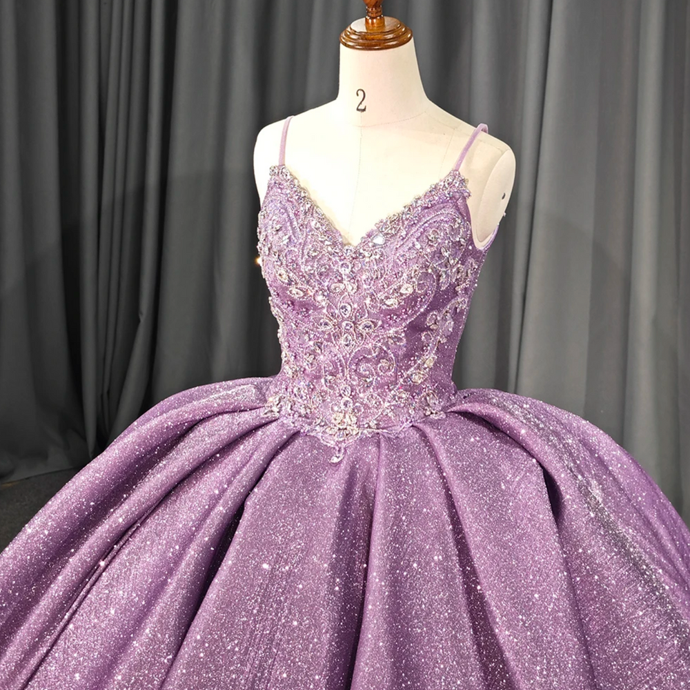 
                      
                        Purple Shiny Princess Quinceanera Dress
                      
                    