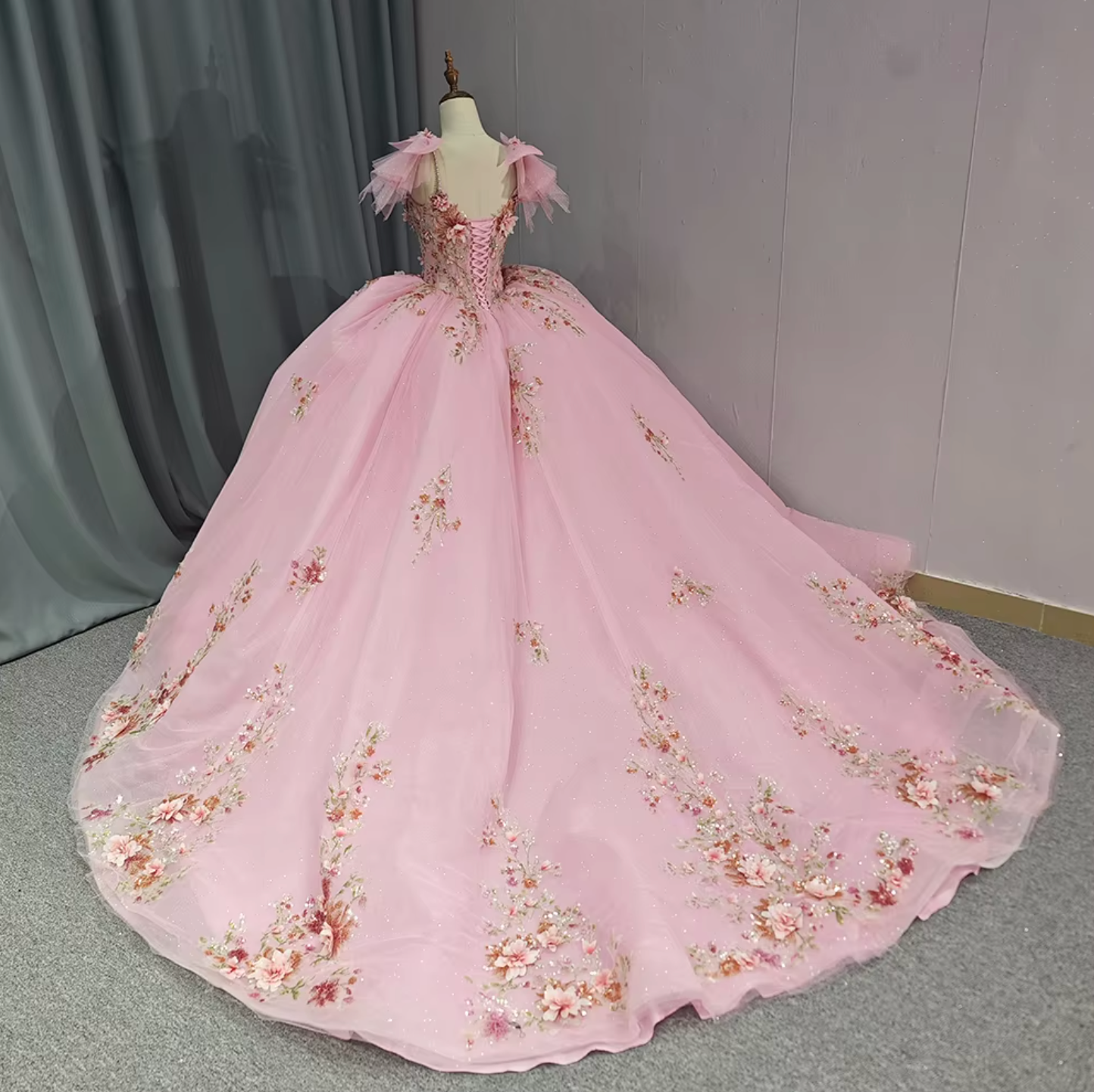 Romantic Pink Quinceanera Dress