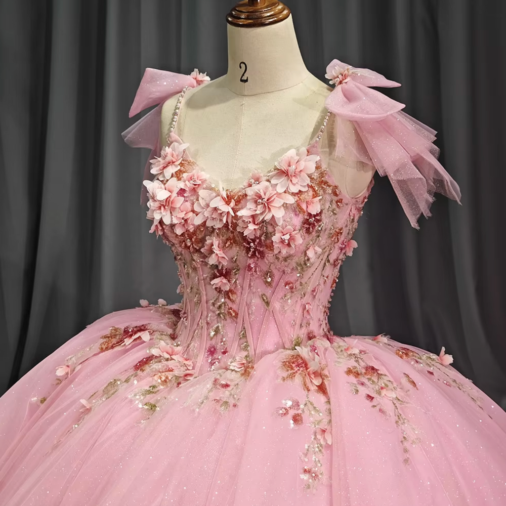 
                      
                        Romantic Pink Quinceanera Dress
                      
                    