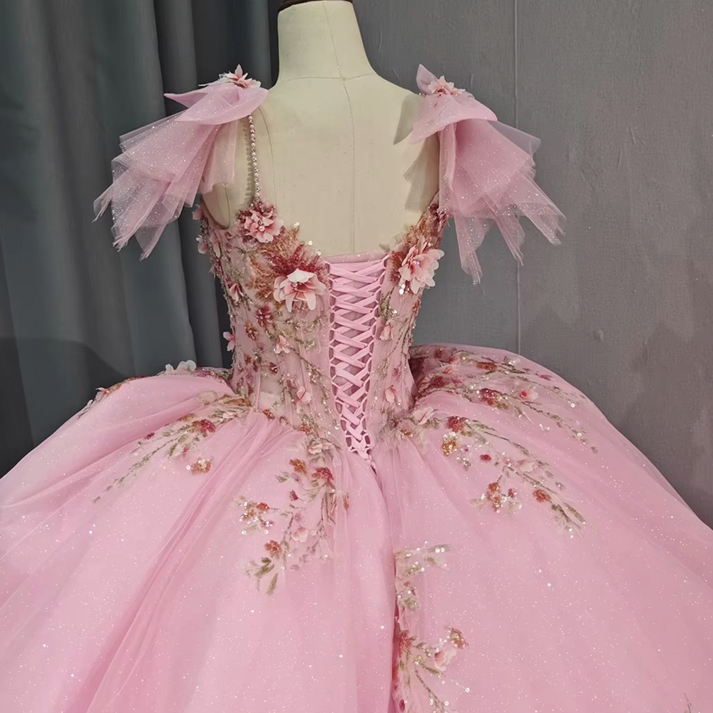 
                      
                        Romantic Pink Quinceanera Dress
                      
                    