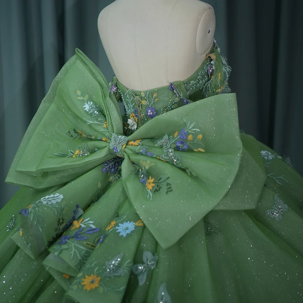 
                      
                        Green Ball Gown Quinceañera Dress
                      
                    