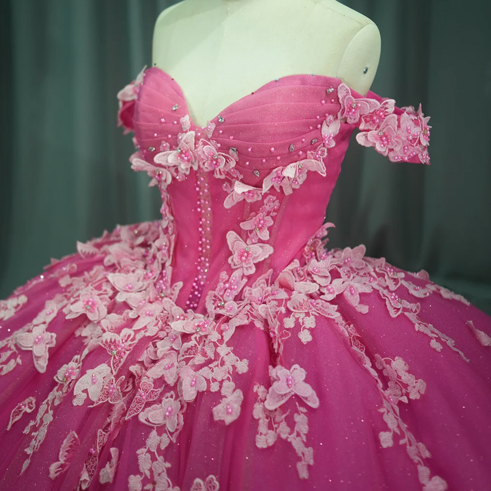 
                      
                        Pink Ball Gown Quinceañera Dress
                      
                    