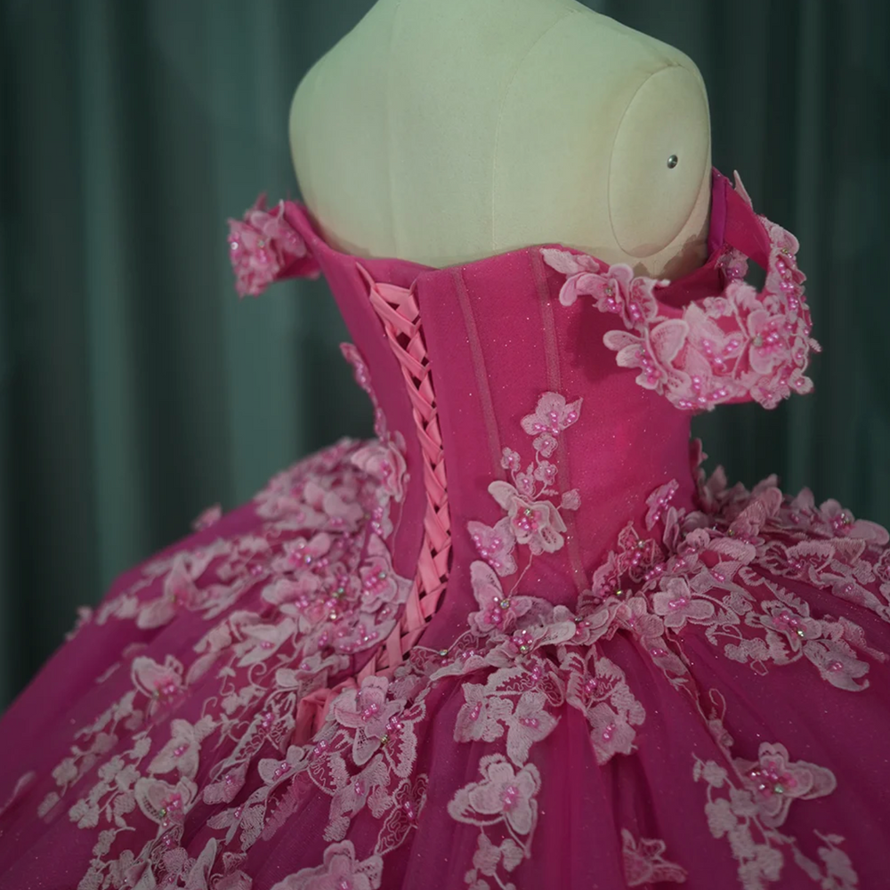 
                      
                        Pink Ball Gown Quinceañera Dress
                      
                    