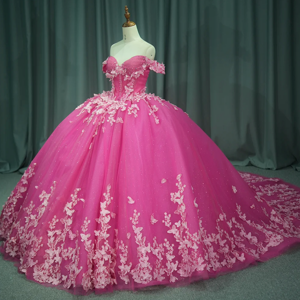 
                      
                        Pink Ball Gown Quinceañera Dress
                      
                    