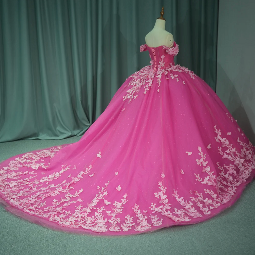 
                      
                        Pink Ball Gown Quinceañera Dress
                      
                    