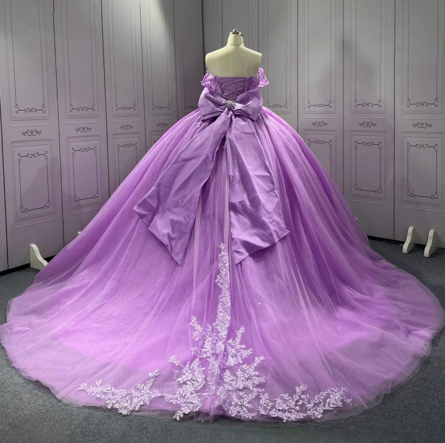 Lilac Quinceanera Ball Gown Dress