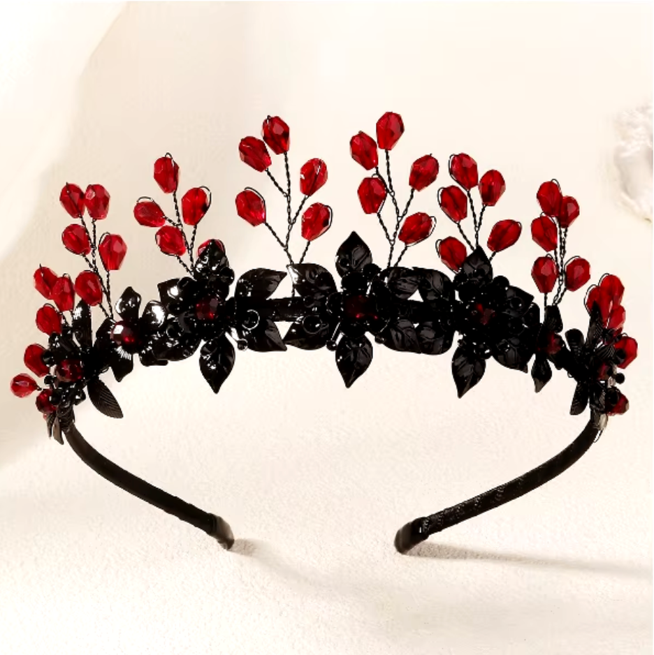 
                      
                        Red and Black Hair Band Headpiece Crystal Accessories
                      
                    