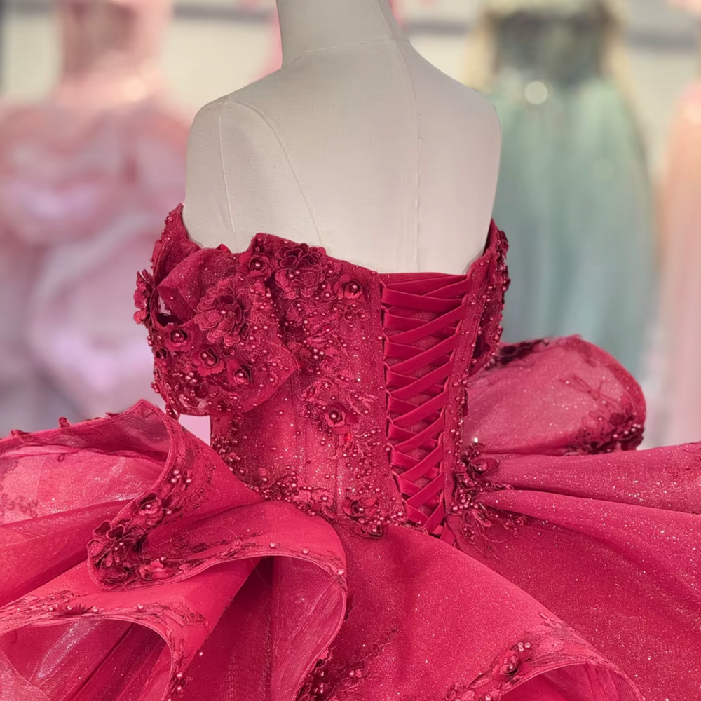 
                      
                        Red Off Shoulder Quinceanera Dress
                      
                    