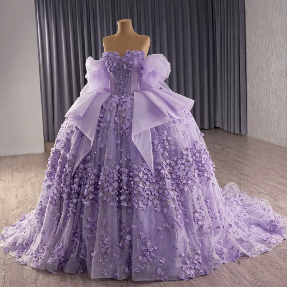 
                      
                        Lilac Purple Off Shoulder Quinceanera Dress
                      
                    