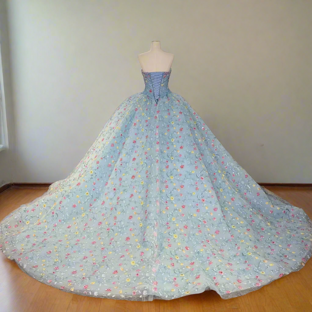 Blue Quinceanera Dress