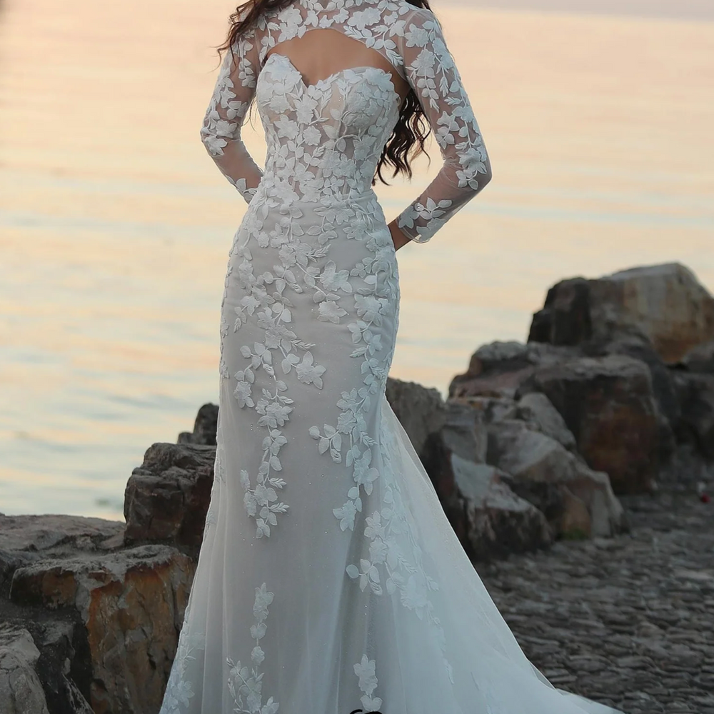 Sweetheart Mermaid Wedding Dress And Waistcoat