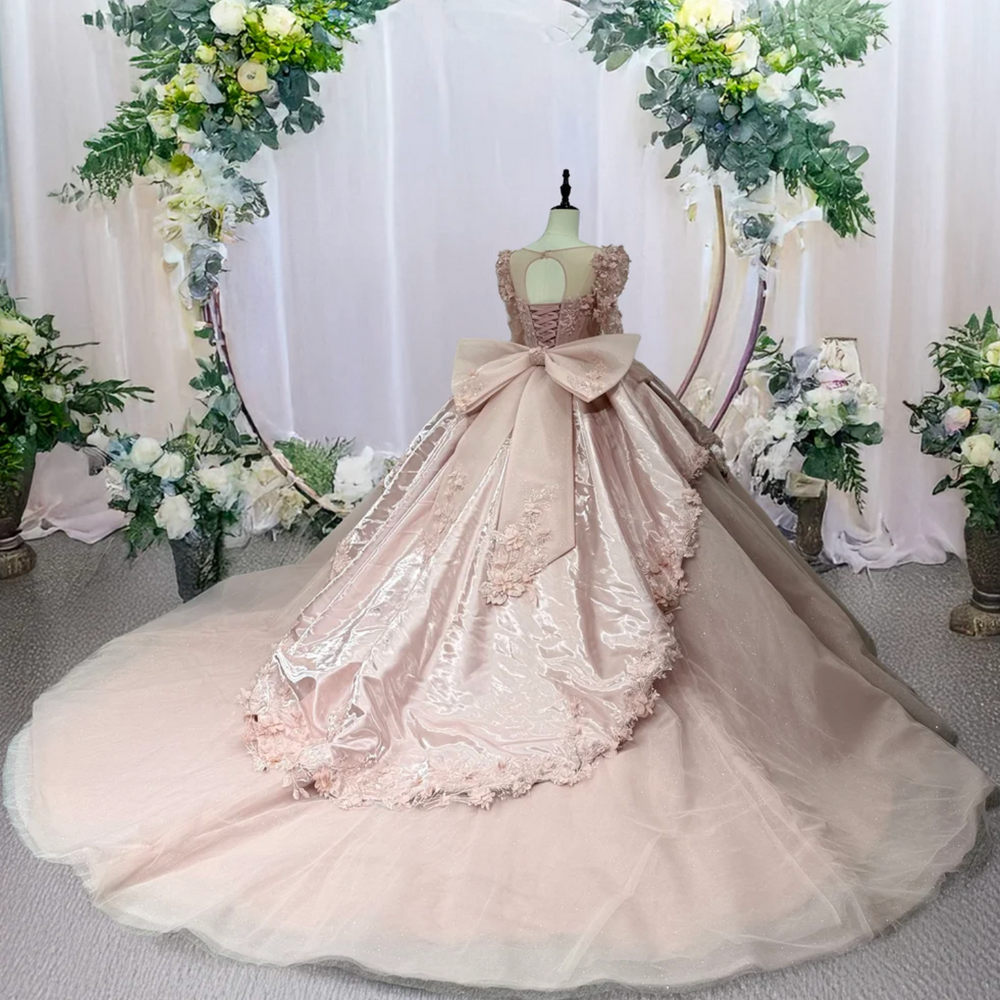 
                      
                        Quinceanera Dress Pink Organza Ball Gown, this beaded pink Quinceanera Dress features a voluminous skirt with elegant gathers and a full peplum at the waist,
                      
                    