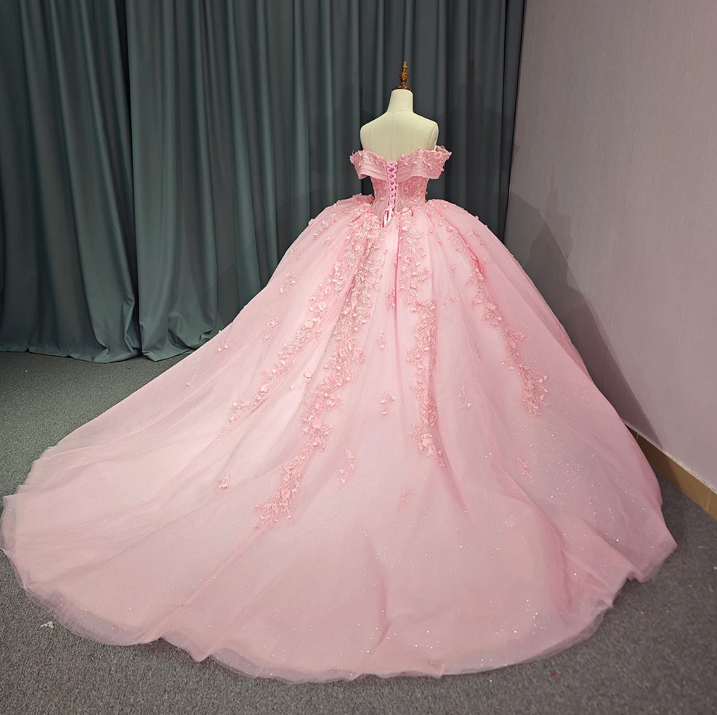 Pink Elegant Chic Evening Quinceañera Dress