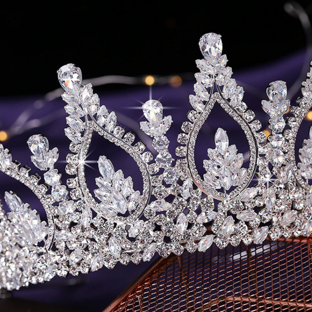 
                      
                        Fine Cubic Zirconia Queens Tiara  Crown
                      
                    