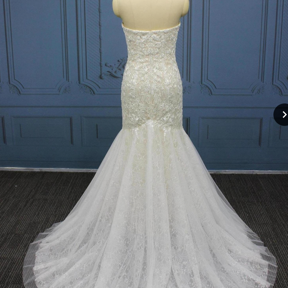 
                      
                        Sleeveless Mermaid Trumpet Tulle Lace Wedding Bridal Gown
                      
                    