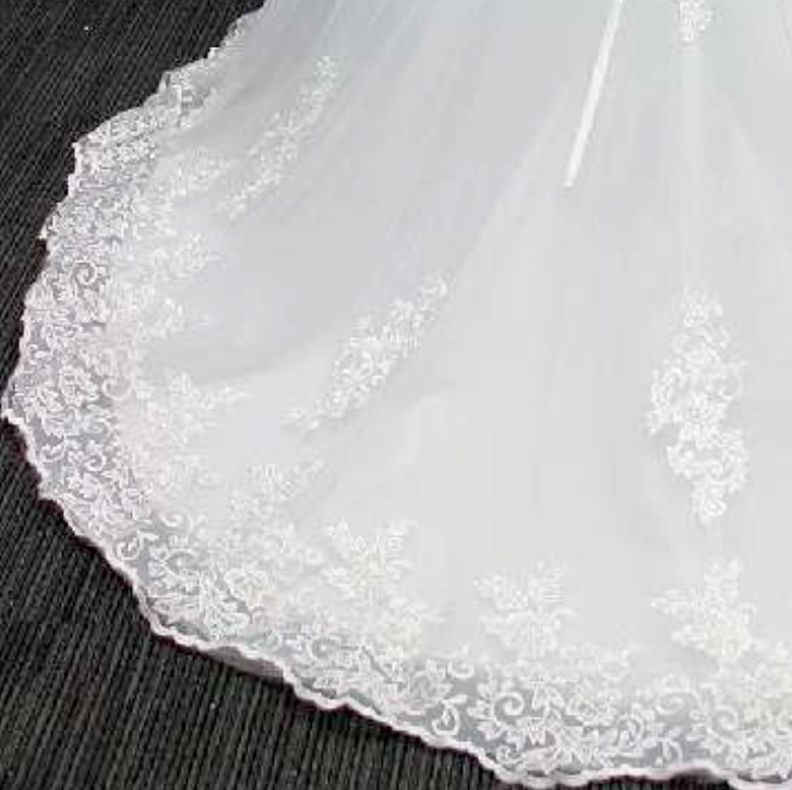 
                      
                        Embellished Beaded Lace A Line Wedding Bridal Gown
                      
                    